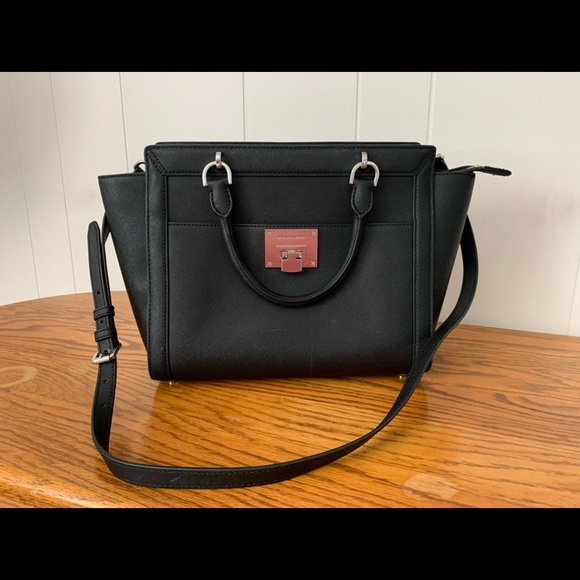 Michael Kors black leather satchel - Picture 1 of 6